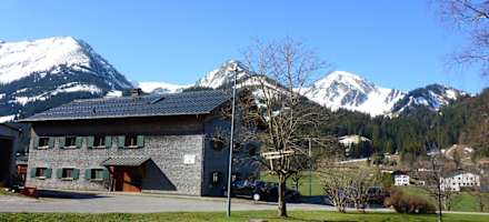 Das Haus Schattwald liegt im Tannheimer Tal.