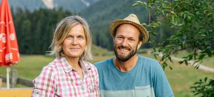 Die Hüttenwirte der Hermagorer Bodenalm, Michael und Walter Fercher