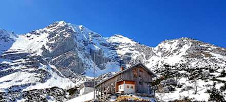 Die Hesshütte im Winter