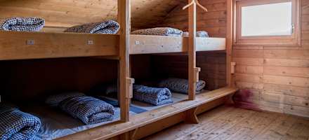 Bettenlager in der Medelserhütte