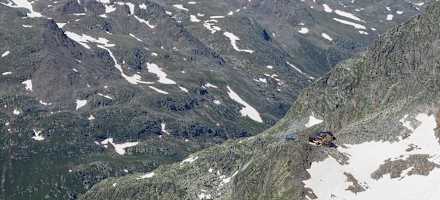 Die Hildesheimer Hütte mitten in den Stubaier Alpen