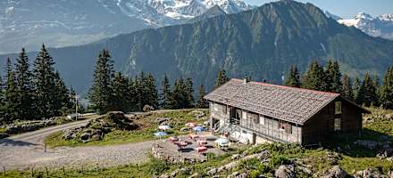 Das Berghaus Hintisberg liegt besonders ruhig in den Berner Alpen.