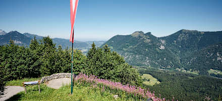 Die Aussicht vom Hochberghaus über das Almtal