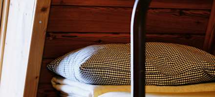 Eines der Betten auf dem Hochleckenhaus