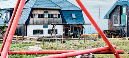 Das Hochleckenhaus liegt auf 1.572 m Höhe.