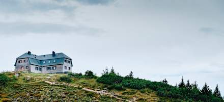 Die atemberaubende Lage des Hochleckenhauses