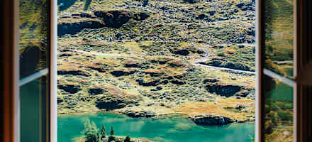 Der Blick aus der Ignaz-Mattis-Hütte