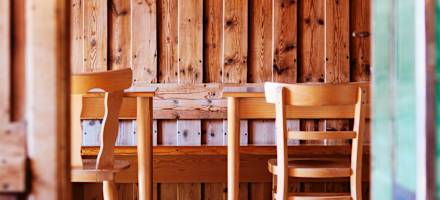 Die Gaststube der Ignaz-Mattis-Hütte