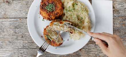 Kaspressknödel auf der Inzinger Alm