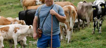 Der Wirt der Inzinger Alm, Werner Leitner.