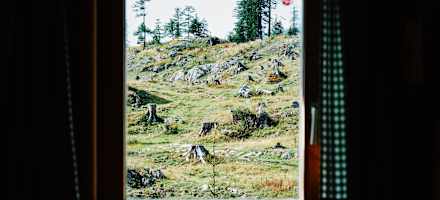 Der Blick aus der Ischler Hütte