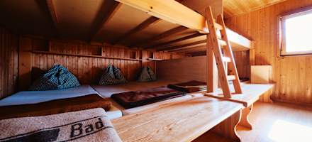 Das Bettenlager der Ischler Hütte