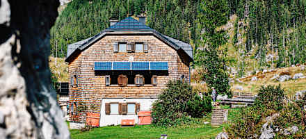 Die Ischler Hütte auf 1.368 m Höhe
