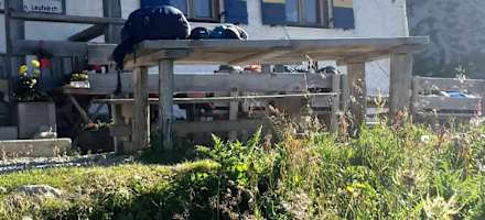 Das Kaiserjochhaus auf 2.310 m.