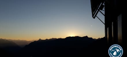 Der Blick von der Kaltenberghütte bei Nacht