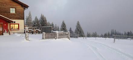 Die Wechsel-Semmering-Panoramaloipe führt direkt am Haus vorbei.