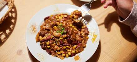 Bohneneintopf auf dem Karl-Ludwig-Haus