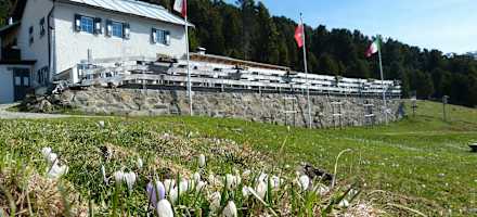 Die Klausner Hütte im Frühling