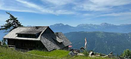 Blick zur Kohlröselhütte
