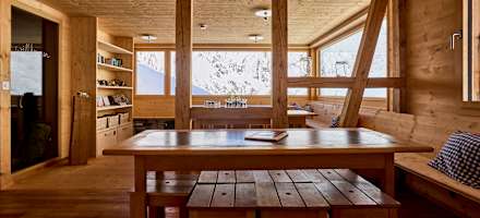 Stube in der Gaulihütte