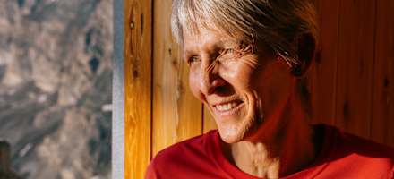 Edith Lehner, die Wirtin der Hörnlihütte