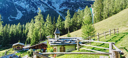 Die wunderschöne Umgebung der Lärchbodenalm
