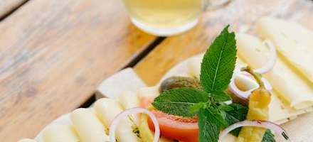 Käsebrot auf der Lammersdorfer Hütte