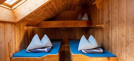 Zimmer auf der Lamsenjochhütte