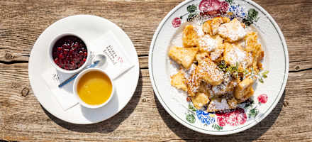 Kaiserschmarren auf der Lamsenjochhütte