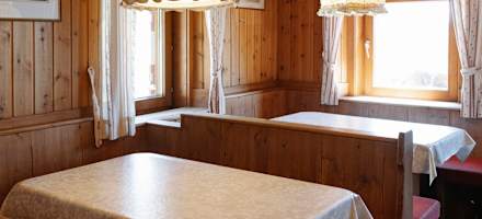 Die Gaststube der Langtalereckhütte