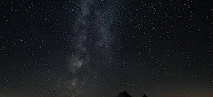 Sternenhimmel über der Leutkircher Hütte