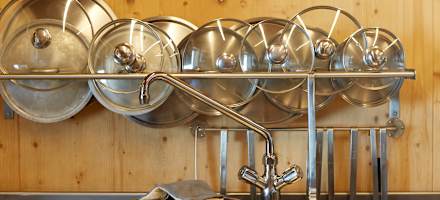 Kücheneinblicke auf der Seethaler-Hütte