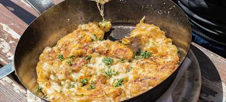 Ein Klassiker sind die Kasnocken auf der Loserhütte