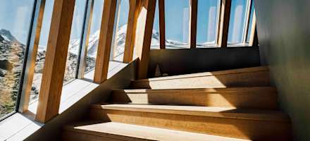 Treppenhaus der Monte-Rosa-Hütte
