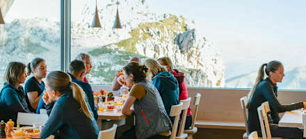 Stube in der Santnerpasshütte