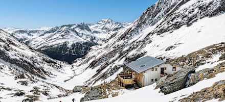 Die Eisseehütte auf 2.521 Metern