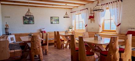 Die Stube der Lurgbauerhütte