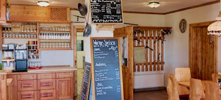 Die Stube der Lurgbauerhütte