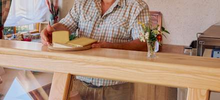 Auf der Lurgbauerhütte gibt es viele Produkten aus der eigenen Bio-Landwirtschaft.