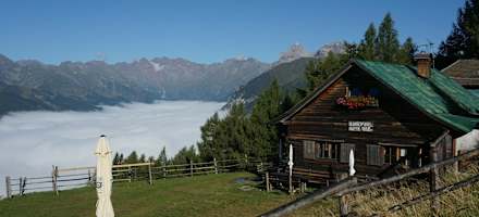 Hühnerspielhütte mit Blick ins Pflerschtal