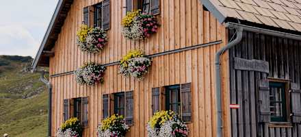 Die Michlbauerhütte auf 1731m Höhe.