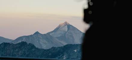 Blick von der Mischabelhütte auf das Stellihorn