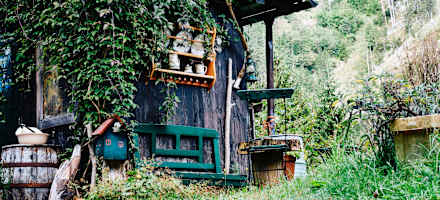 Der Gastgarten der Moaralm