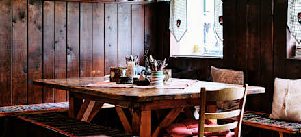 Die Gaststube der Moaralm