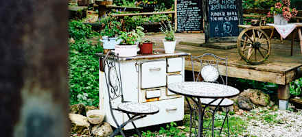 Der Gastgarten der Moaralm