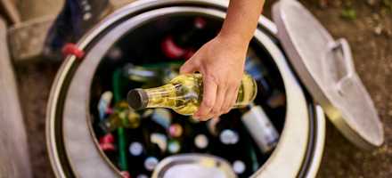 Die Getränke-Selbstbedienung auf der Mollnerhütte