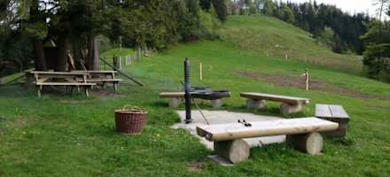 Vor dem Naturfreundehaus Ämmital