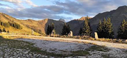 Morgenstimmung auf der Neuhornbachhaus