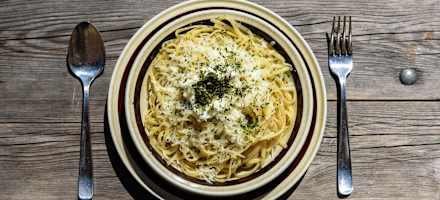 Nudelpfanne auf der Oberetteshütte