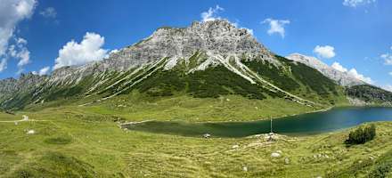 Die unglaubliche Umgebung der Oberhütte am See.